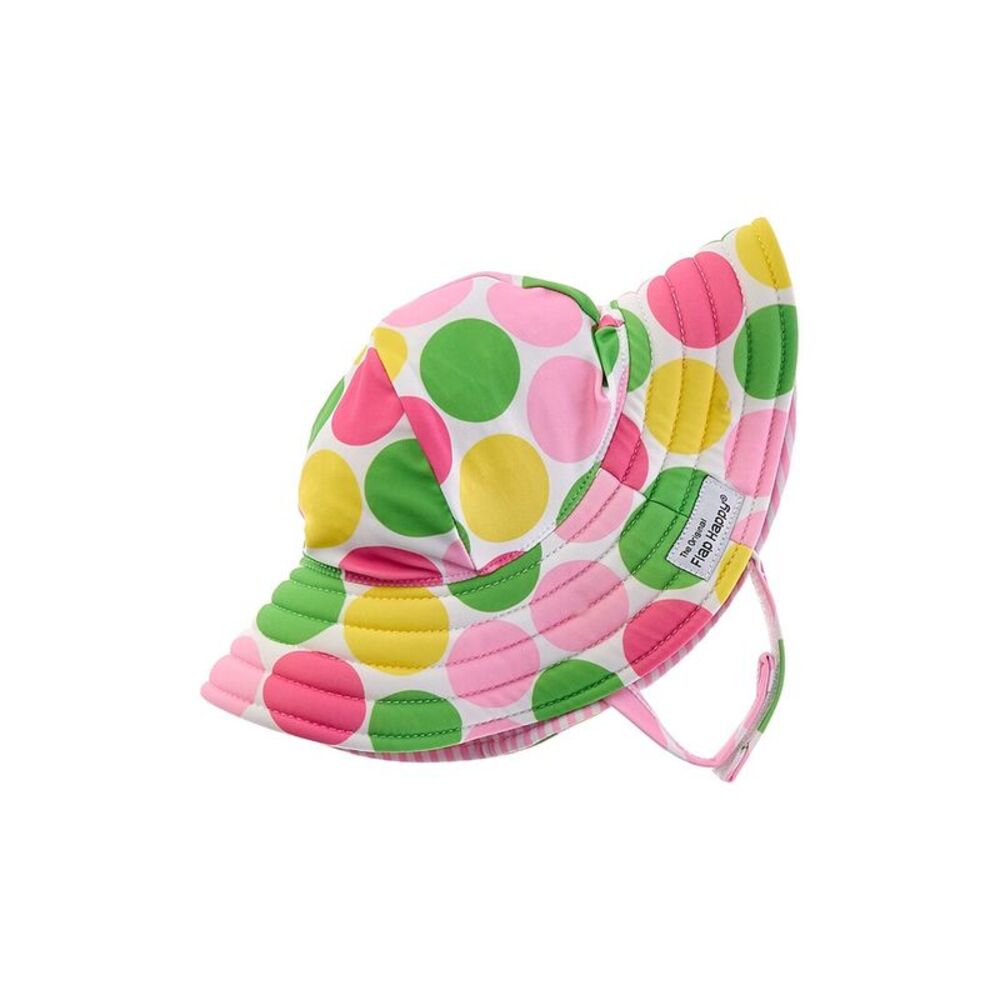 Flap Happy Girls Printed Bucket Hat, Pink